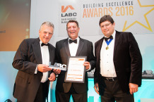 A J Construction at the LABC Awards